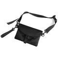 RTS Good Quality Fashion Mens Slim Messenger Shoulder Bag Black Unisex Nylon Handbag with Removable Strap Multi Pockets MegaBDM