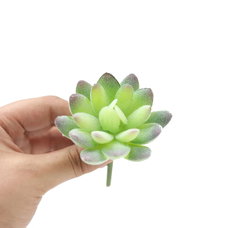 Wholesale Various Plastic Plants Diy Mini Faux Decorative Flowers Artificial Green Garden for Home Decoration