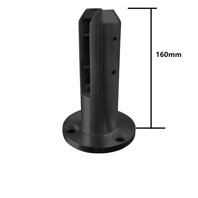 HL FACTORY Stainless Steel Glass Clamp Spigots for Villa Railing Balcony-Rust Resistant Contemporary Design Floor Mounting