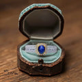 Factory Wholesale 925 Silver High-quality Natural Sapphire Rings Mexican Bridal Jewelry