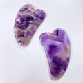 Huiying Facial v Shape Slimming Amethyst Gua Sha Natural Jade Facial Massager