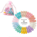 Cute Metal Hair Clips for Girls Kids Teens Women Candy Color Hair Pins Snap-on Design Made From Durable Alloy
