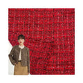 Hot Selling Colorful Polyester Lurex Metallic Sequin Woven Tweed Fabric With Sequins for Winter Coat