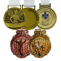 Promotional Souvenir St Christopher Patina Medal Pendant Oem Motivational Bronze Catholic Saint Metal Medal
