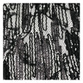 New Design Fancy Sequence Tulle Mesh Lace Fabric Black Lace Allover Wildflower Tulle Embroidered Fabric With Sequin