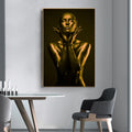 Gold Human Body Art Woman Sculpture Canvas Print Poster Picture Wall Home Decor