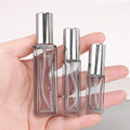 Cosmetic Pocket Sized Refill pink Blue Black Gray clear Rectangular Glass 5ml 10ml 20ml Refillable Mini Perfume Spray Bottle