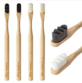 10000 Floss Bristle Manual Wavy Bamboo Toothbrushes for Sensitive Gums Extra Ultra Soft Micro Nano Bristle Bamboo Toothbrush