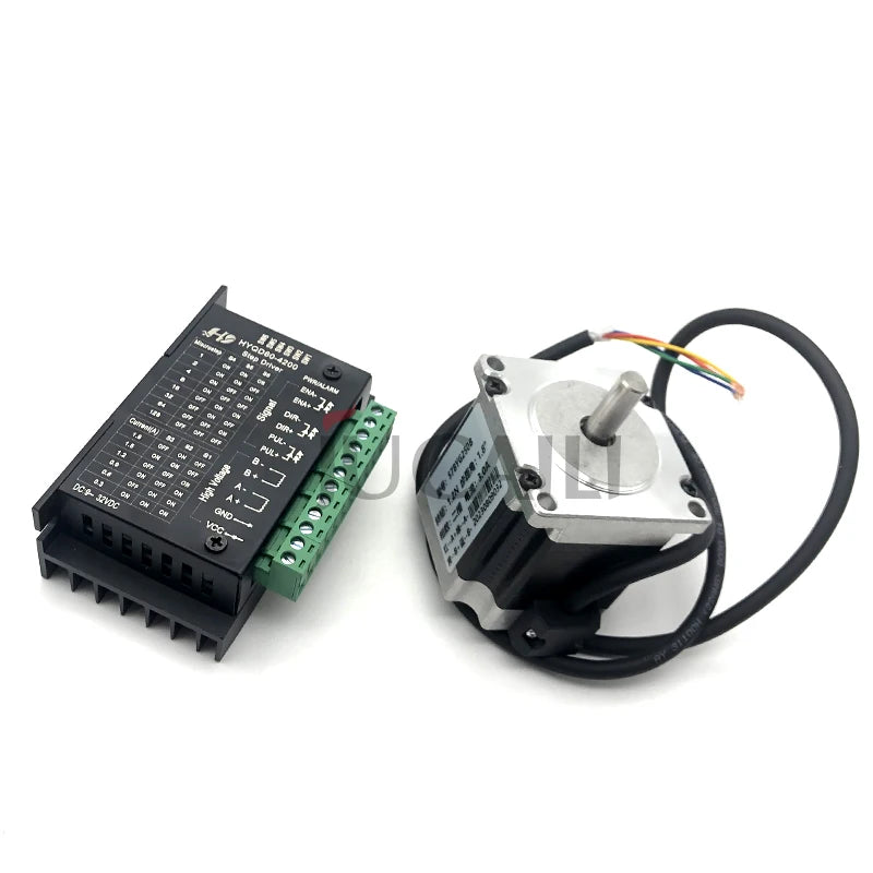 Jucaili Printer Stepper Motor 57BYG250B with Driver HYQD60-4200 for Allwin Xuli Inkjet Printer Paper Feeding Motor with Driver