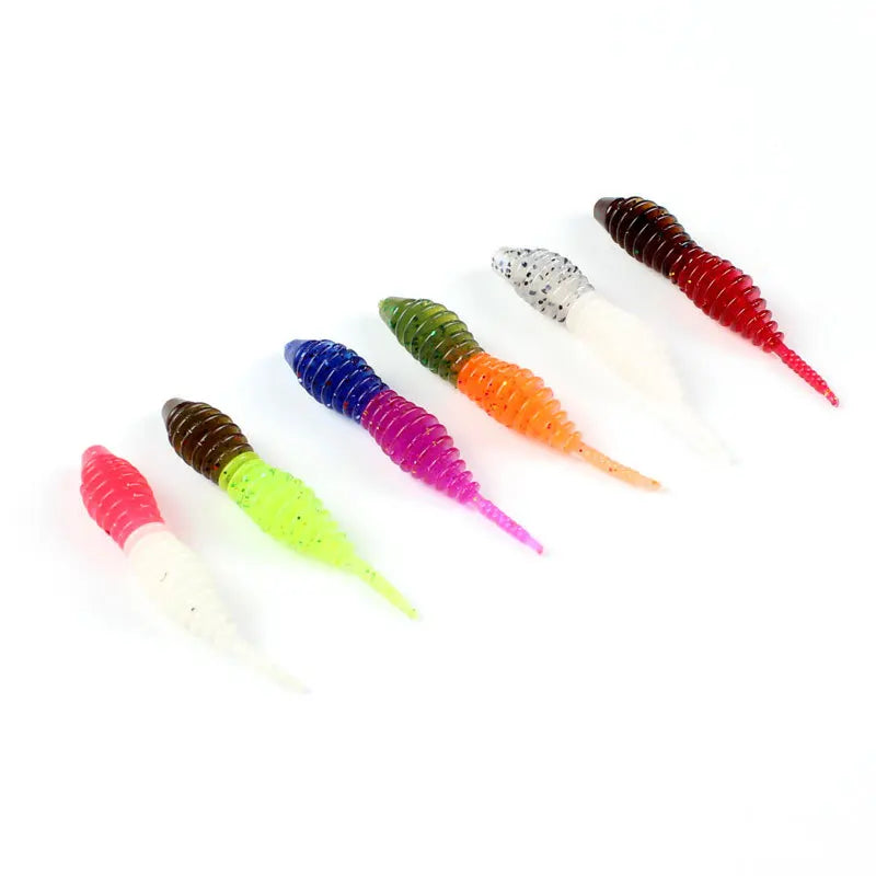 Hot Sale 50mm 1g 10pcs Worm Bait Soft Bait Casting Fishing Lures Pesca Carp Fishing Bass Artificial Lure Soft Bait Lures