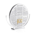 Manufacturer Factory Supplier Custom Acrylic Lucite Round Bencher Holder Clear Base Includes Set of 8 White Lucite Birchas