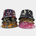 Outdoor Sunshade Camouflage Foldable Sun Beach Fishing Double-Sided Cotton Fisherman Camo Reversible Bucket Hat Cap
