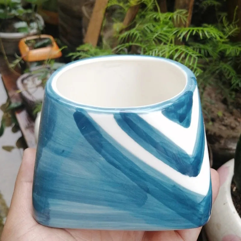 Wholesale Modern European Style Ceramic Garden Flower Pots Ceramic Pots for Home Decor