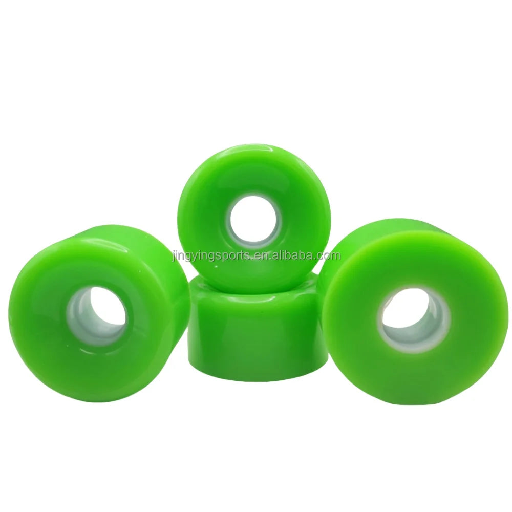 Long Board Skateboard Wheels High Speed Brushed PU & Frosted Multi-color Flashing Wheels Durable Lightweight Skateboard Parts