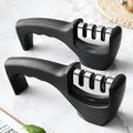 3/4 Stages Upgraded Arc-shape Slot Knife Sharpener for Serrated Professional Kitchen Polish Blades and Cut Knife Sharpeners