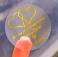 Custom Gold/Silver Foil Business Logo Printing Adhesive Vinyl Sticker Waterproof Glossy/Matte Finish Die Cut Custom Size & Shape