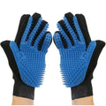 Upgrade 259 Pins Magic Blue Color Luxury Silicon Deshedding Cat/Dog Grooming Gloves Nylon Remover Bath Message Pet Hair Fur Comb MegaBDM