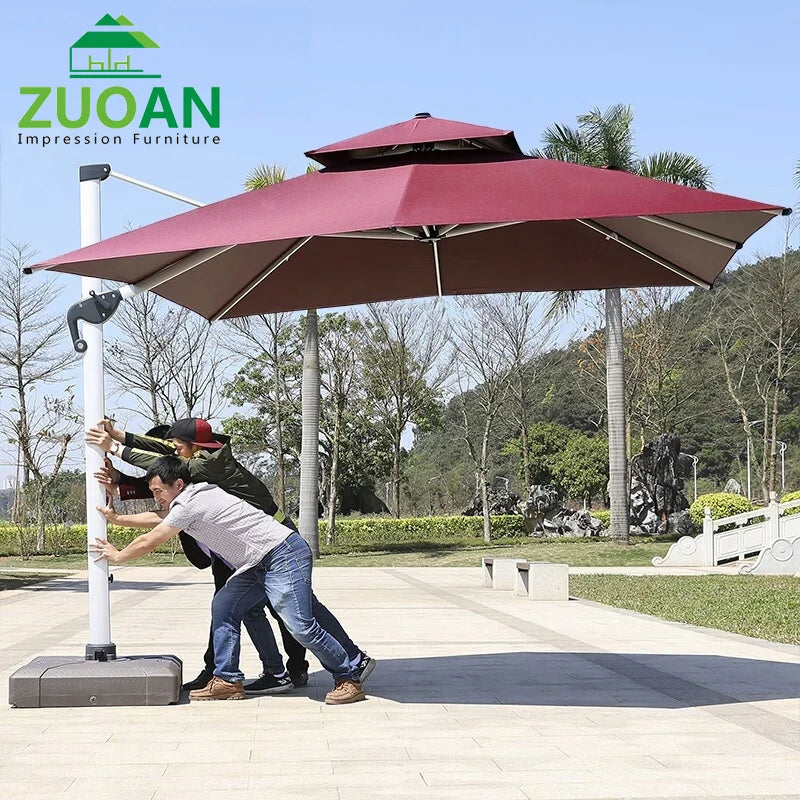 Sun Protection Waterproof Garden Parasols Garden Umbrella Outdoor Large Roman Umbrella