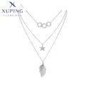 Necklace-00933 XUPING JEWELRY Fashion Custom Necklaces Stainless Steel Jewelry Necklace for Women Quality Layered Necklace