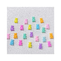 100Pcs/Lot 8*10*17MM Colorful Resin Candy Gummy Bear Flatbacks Cabochons for Scrpabooking Phone Case Jewelry Making Supplier