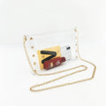 Jelly Clear Phone Bags for Women Riveted Envelope Mobile Phone Bag Crossbody Cell Phone Bag for Women Custom logo