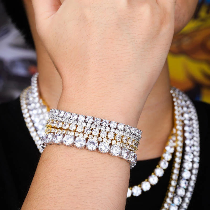 Wholesale Fine Jewelry Customizable Tennis Chains 925 Sterling Silver 2mm 3mm 4mm Cz Cubic Zirconia Tennis Bracelets for Women
