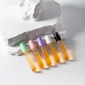Cheap 2ml 3ml 5ml Empty Mini Clear Thin Refillable Spray Bottles Small Vials Sample Perfume Bottle Colorful Atomizer