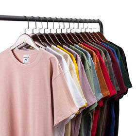 280g 100% Cotton Solid Jersey Oversized Custom Logo Heavyweight Unisex High Quality Loose Fit T-Shirts