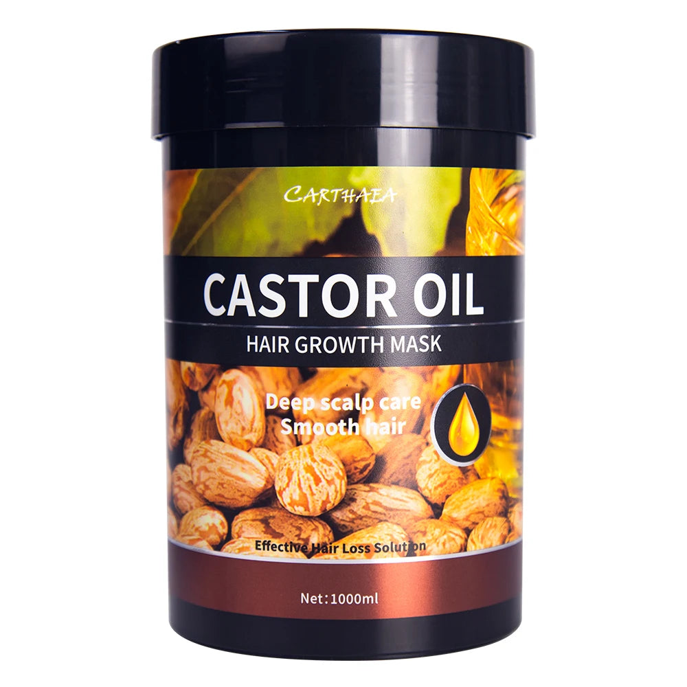 Deep Repairing Herbal Castor Oil Growth Hair Mask for Hair Loss