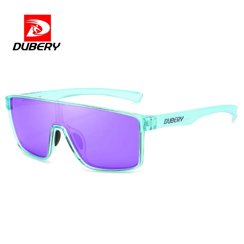 DUBERY 2026 High Quality UV400 Polarized Sunglasses for Youth Men Women Blue Black Lens for Sport Running Fishing Sunglasses MegaBDM