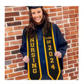 Graduation Stole Congratulations Graduation Sash Sublimation Embroidery Cross Gold Graduation Sash