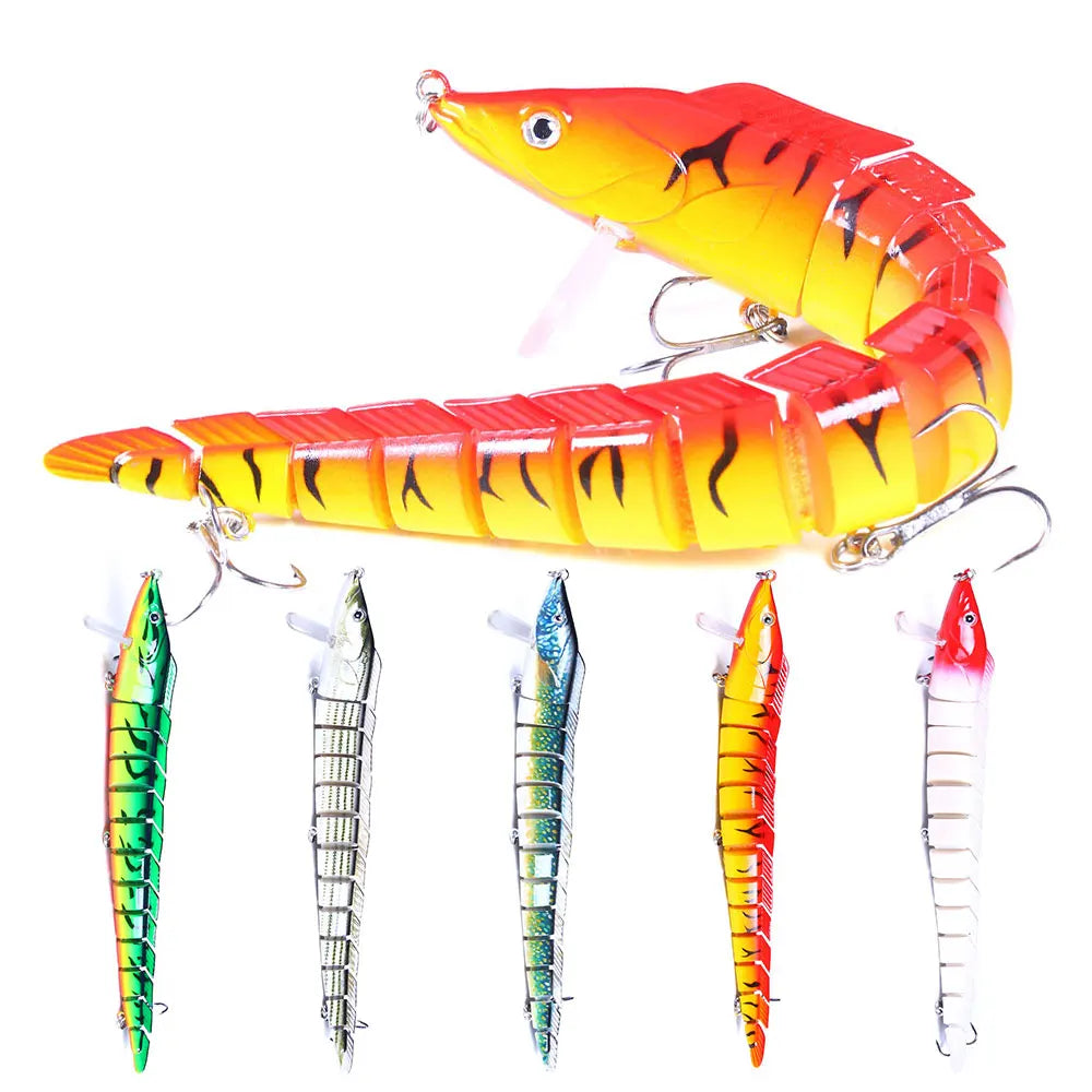 Wholesale JM029 23cm 46g Artificial Hard Plastic Baits 13 Sections Big Multi Jointed Minnow Fishing Lures