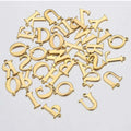 Gold Silver English Letters a to Z Stainless Steel Pendants Charms