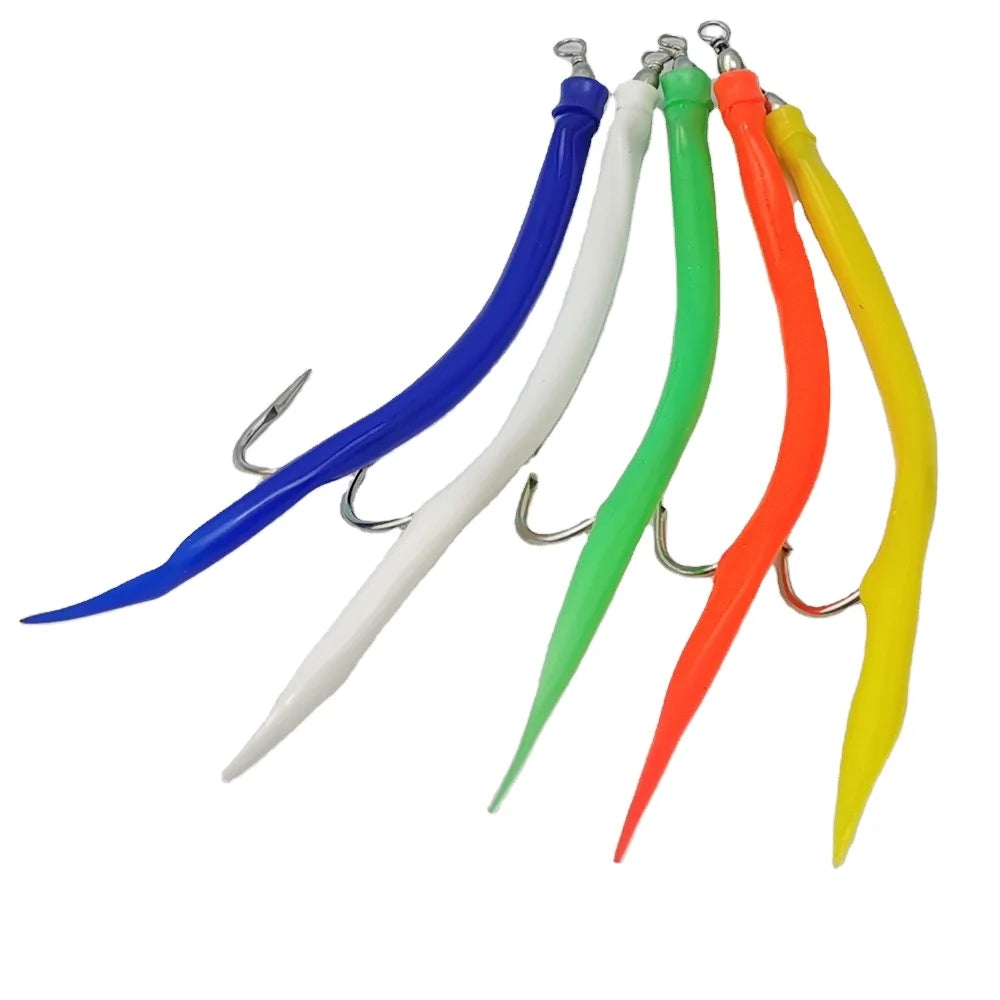 12/0 Gummimakk Rubber Eel Hook Gummi Makk Mak Norwegen Gummimak Pilker