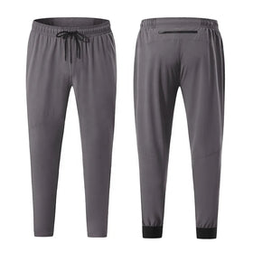 OEM ODM US Size Men's Stretch Blank Jogger Nylon Track Pants Quick-Dry Breathable Gym Running Trousers for Men