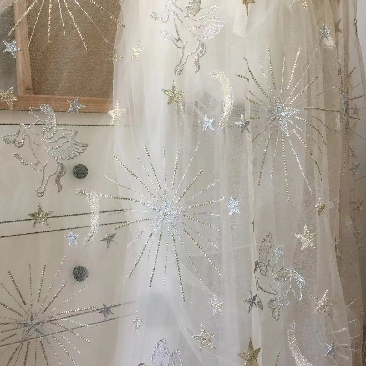 2021 New Knitted Girls Wedding Hanfu Dress OEKO-TEX Certified Breathable Lace Fabric