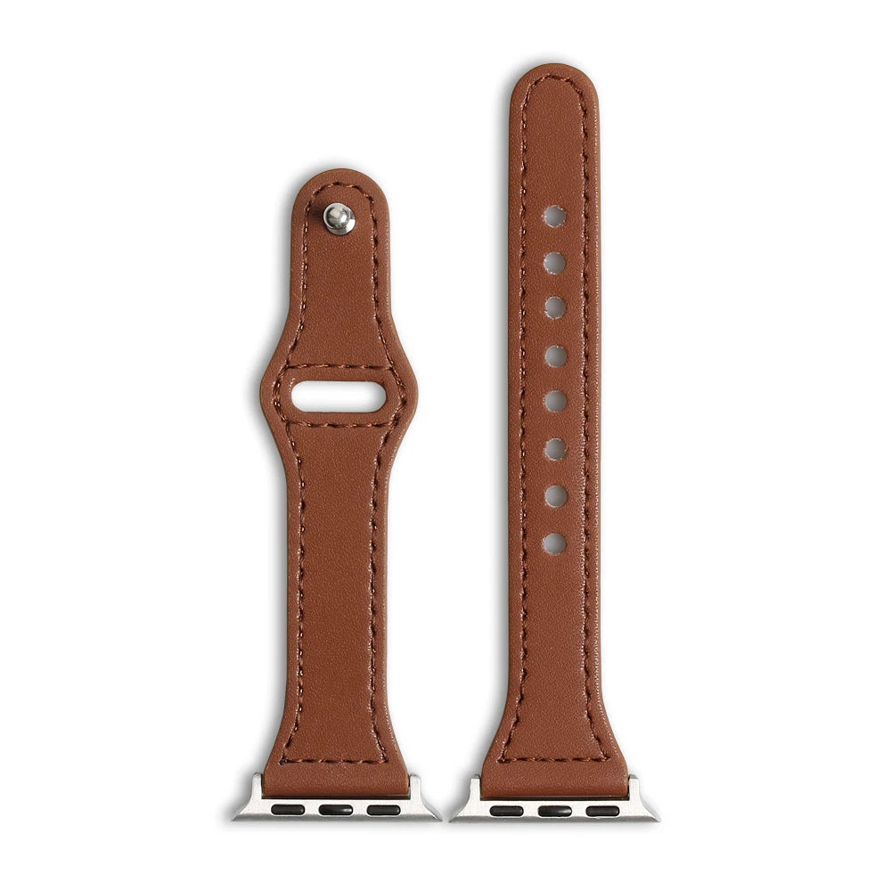 Wholesale Cheap Price Leather Watch Band Strap 22mm Leather Wrist Smart Band for Smart Watch Bands Series 6