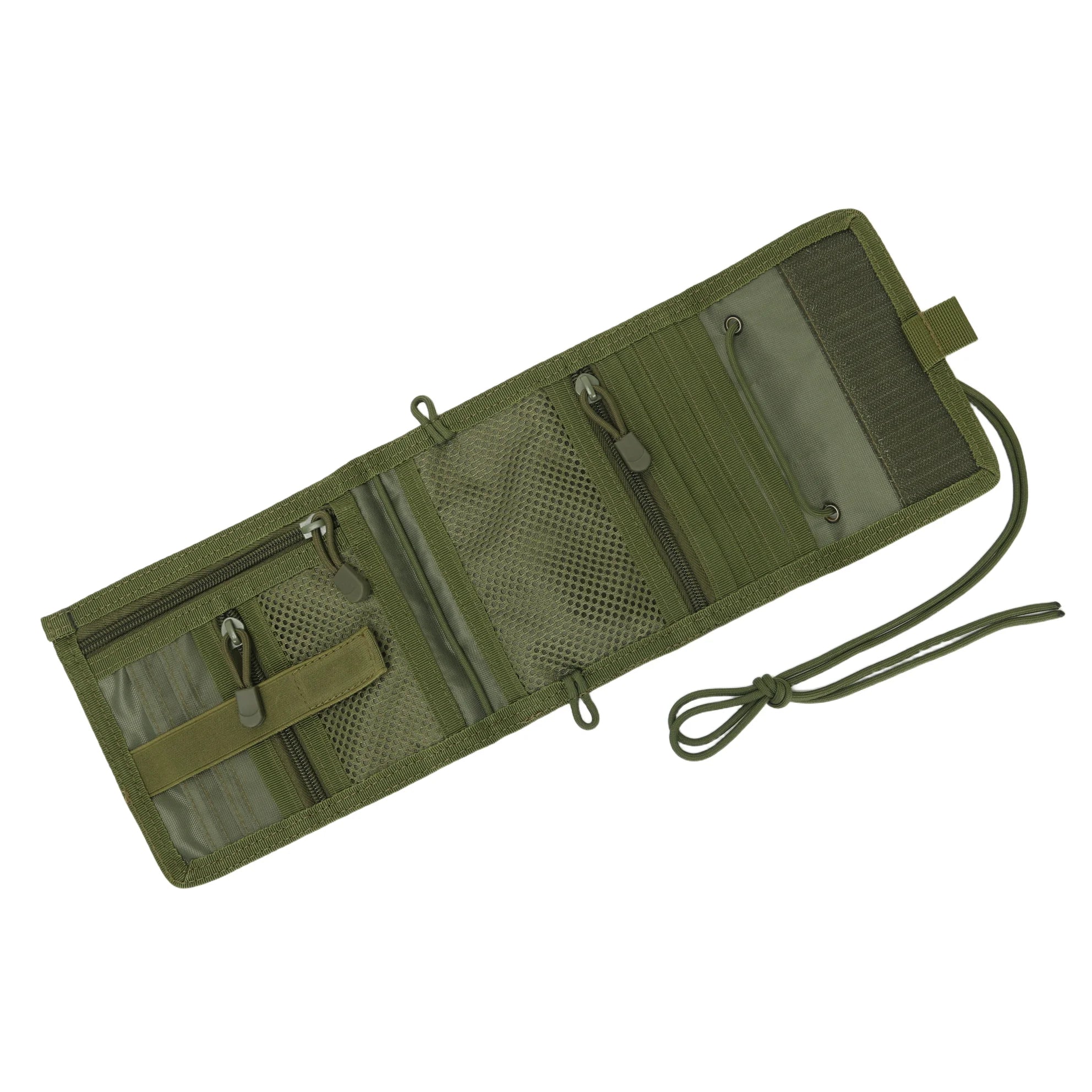 Tactical Passport Holder Neck Pouch with Zipper Pocket EDC Travel Tool Wallet ID Credit Card Organizer Pouch with Neck Lanyard
