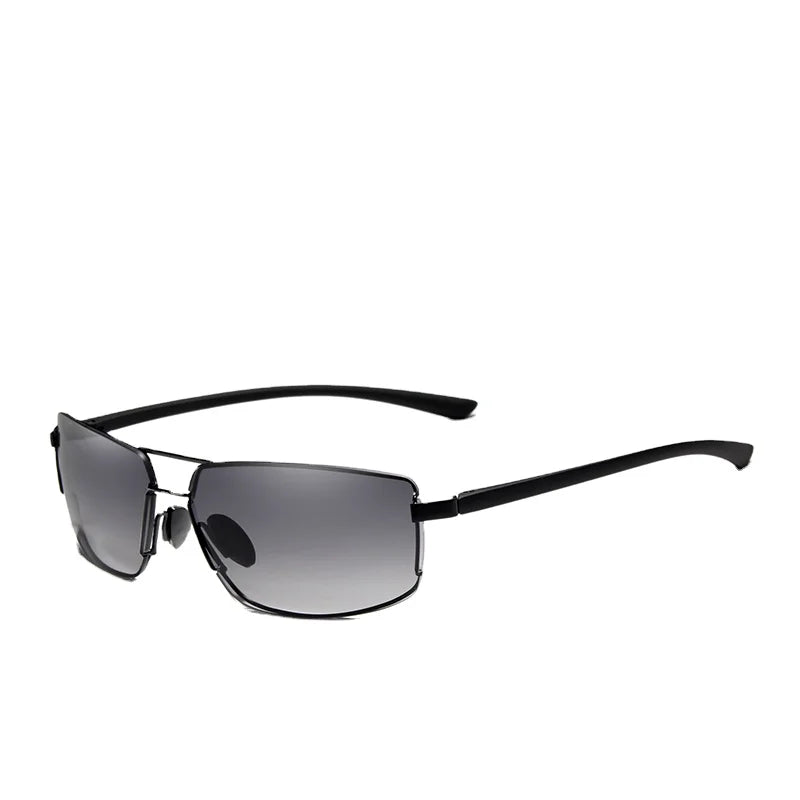 For KINGSEVEN UV400 Square Glasses Aluminum Frame Gradient Sun Eyewear Men's Women's Fashion Polycarbonate Protect Shades 7128