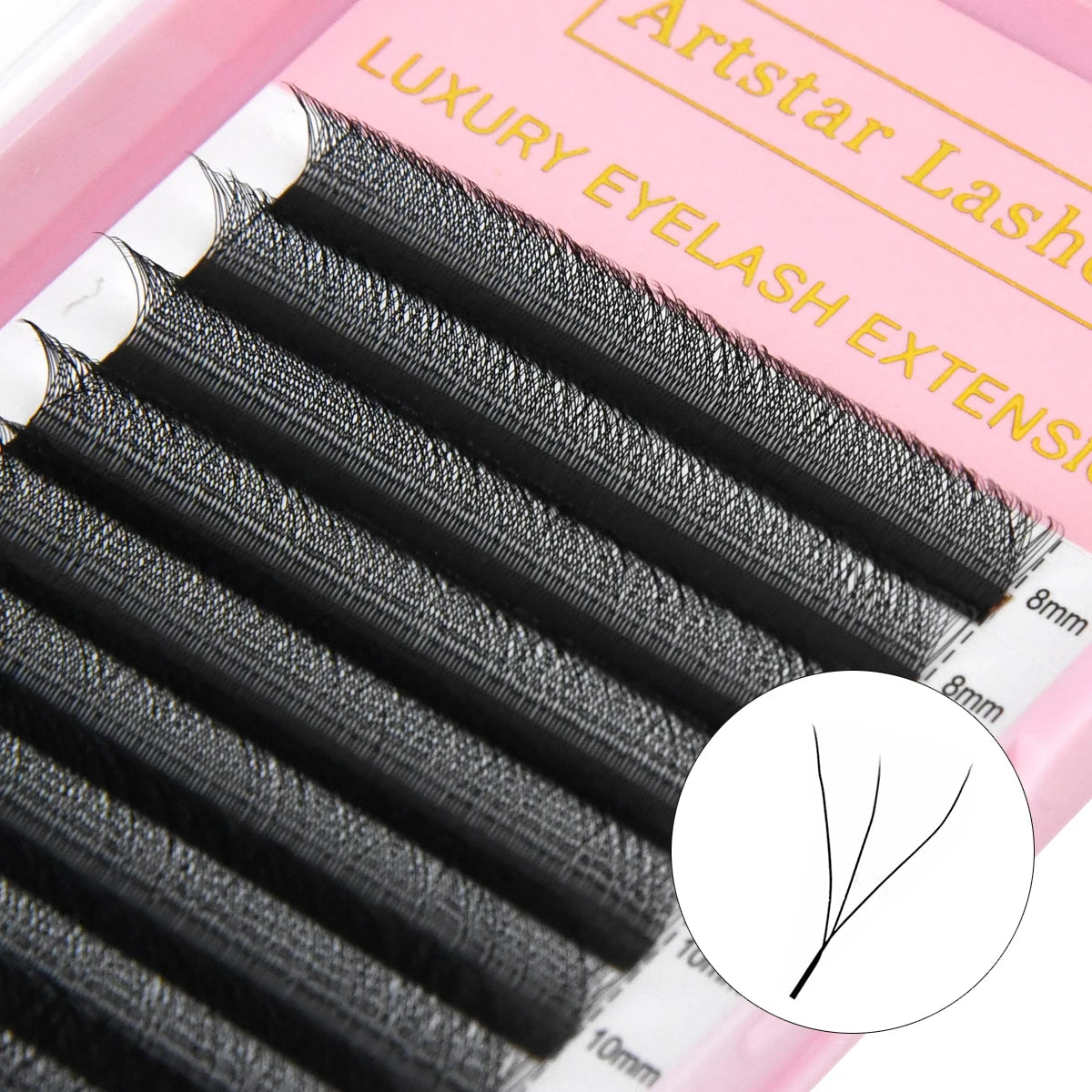Lashes 3D 4D 5D 6D W Shape Eyelash Extensions Volume Pre-made Fans Eyelashes  8-13mm Mix
