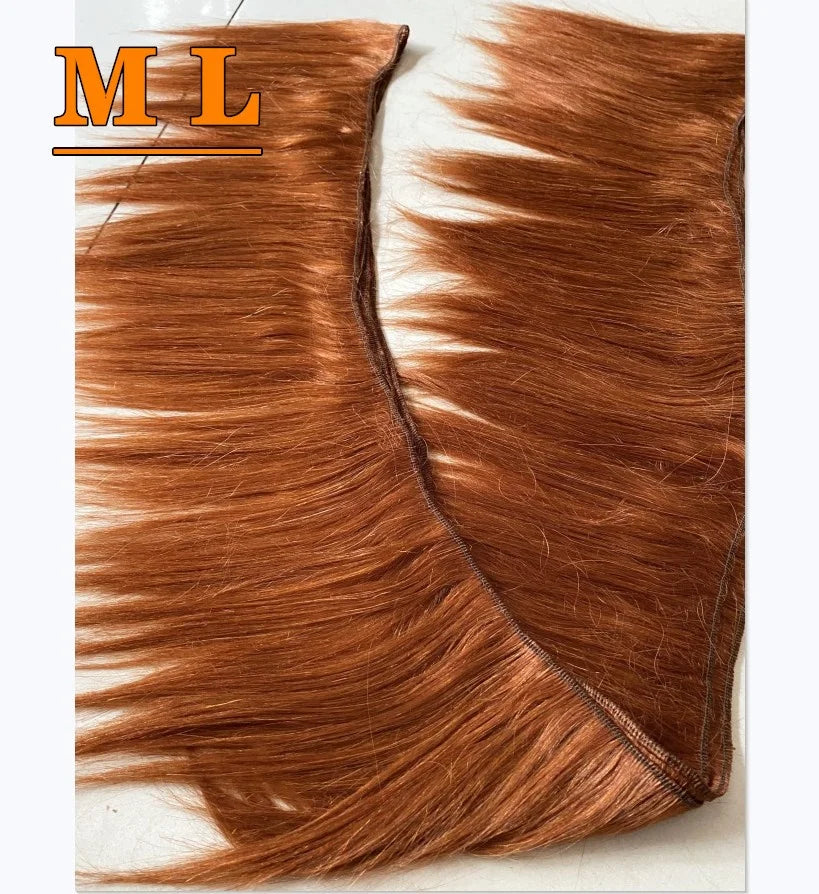 2025- Sheep Goat Hair Weft Thin Hair Straight Type and Curly Type
