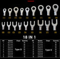 SUPOELE SN-06 420PCS Steel GS Certified Plastic Molded Handle Cold-Pressed Terminal Set Crimping Tool Self-Lock Dupont Pliers
