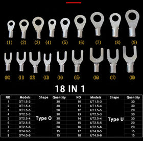 SUPOELE SN-06 420PCS Steel GS Certified Plastic Molded Handle Cold-Pressed Terminal Set Crimping Tool Self-Lock Dupont Pliers