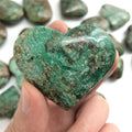 Chrysocolla Wholesale Price Natural Crystals Hand Carved Polished Chrysocolla Palm Stone and Heart for Healing