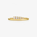 LOZRUNVE Hot Selling Design Jewelry 925 Silver Delicate Stackable Prong Setting Zirconia Ring Set Women
