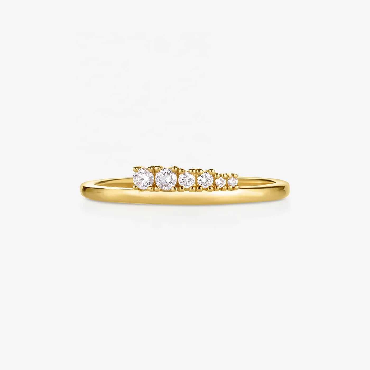 LOZRUNVE Hot Selling Design Jewelry 925 Silver Delicate Stackable Prong Setting Zirconia Ring Set Women