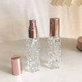 10ml Mini Glass Empty Perfume Bottles Fine Mist Spray Bottle with Metal Cap