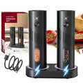 2026 New Arrival Premium Quality Rechargeable Salt and Pepper Mill Grinder Set Featuring a Rechargeable Base