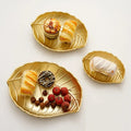 Wooden Tray Simple Nordic Snacks Candy Plate Living Room Table Storage Dish Creative Golden Leaf/pineapple Shape coaster