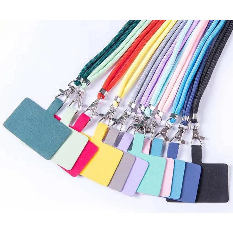 Cheap Custom logo Portable Nylon Jacquard Fabric Stick Tool Retractable Adjustable Mobile Phone Lanyard Strap